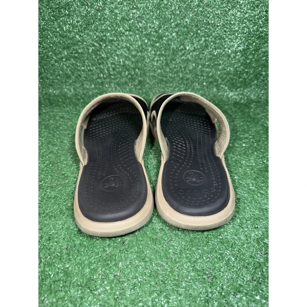 Crocs Swiftwater Men Size 8 Brown Slip On Casual Walking Comfort Outdoor Sandals